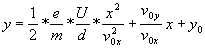 Equation de la trajectoire