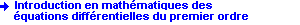 Introduction en mathmatiques des quations diffrentielles