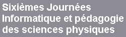 Titre : Siximes Journes ...