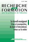 Recherche et formation n&deg; 57